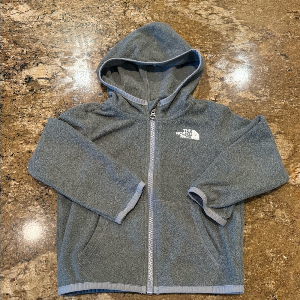 The North Face Kids Full-Zip Gray Hoodie